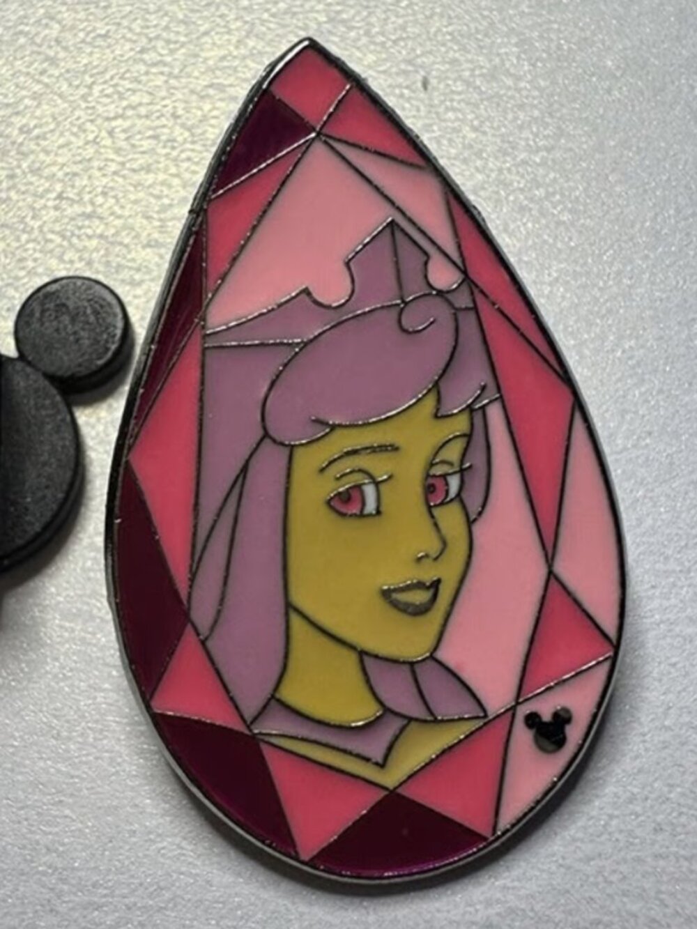 Disney pin, Aurora Hidden Mickey #2 of #6 Tear Drop Style from Disneyland Park